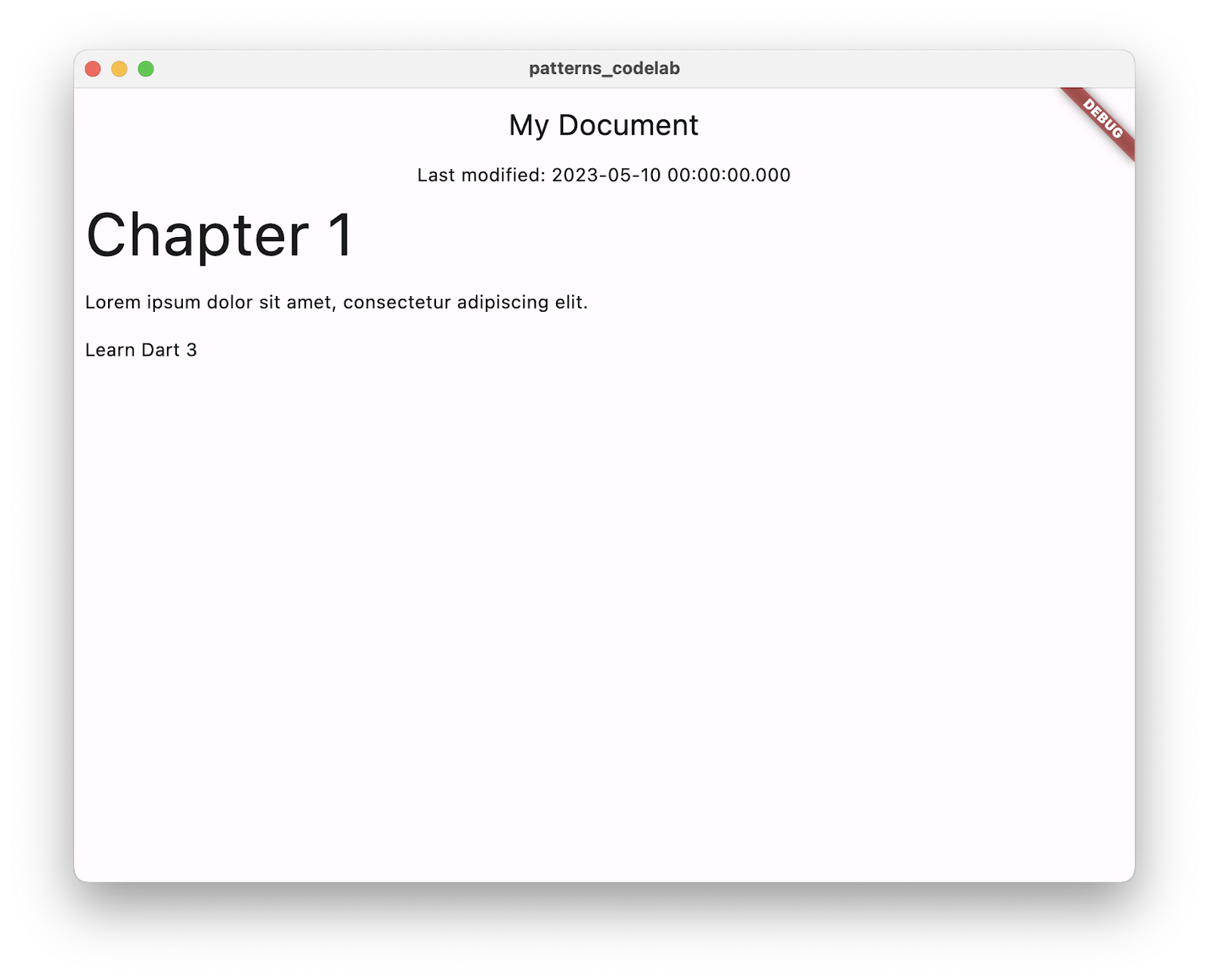 L&#39;app che mostra i contenuti della sezione &quot;blocks&quot; dei dati JSON.